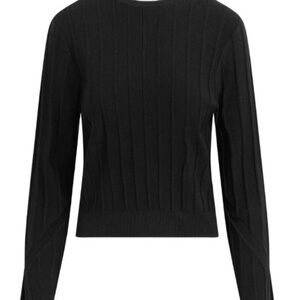 NWT! Favorite Daughter Black Loretta Rib Sweater: Size XS